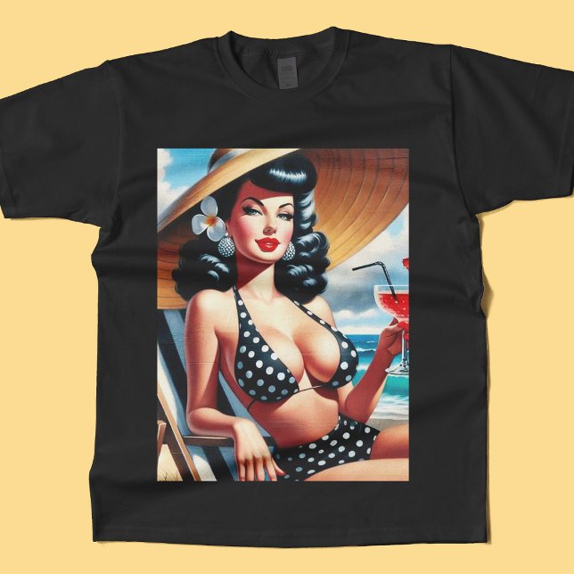Camiseta Vintage Summer Pin Up (Subido por el creador)