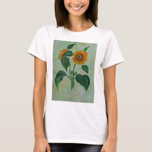 Camiseta Vintage Sunflowers Arte Botánico