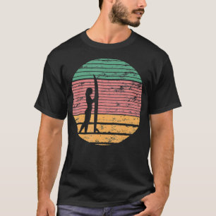 Camiseta Vintage Sunrise Surfer Chica Throwback Retro Regal