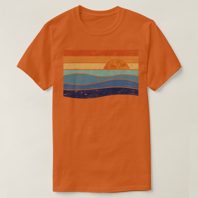 Camiseta Vintage Sunset (Diseño del anverso)