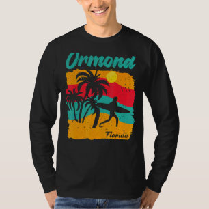 Camiseta Vintage Sunset Beach Surfing Ormond Florida