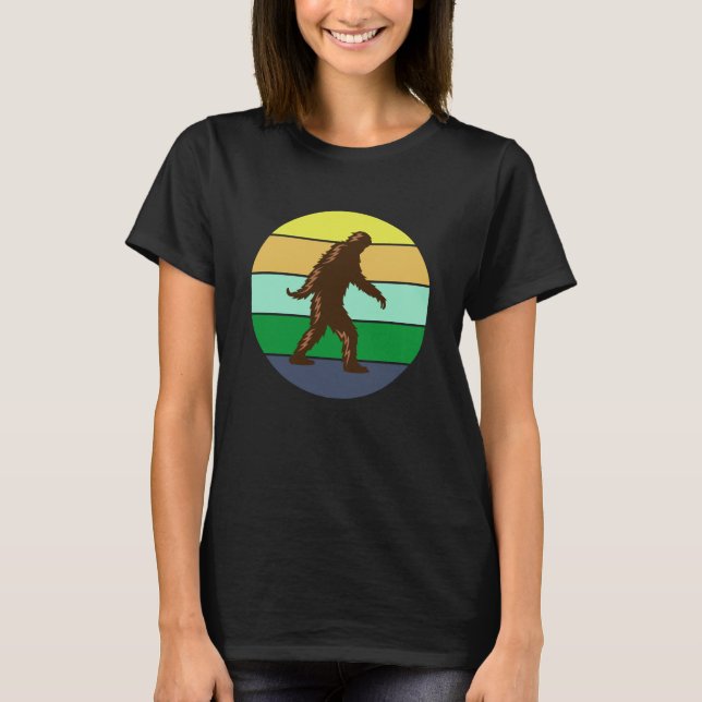 Camiseta Vintage Sunset Bigfoot Sasquatch (Anverso)
