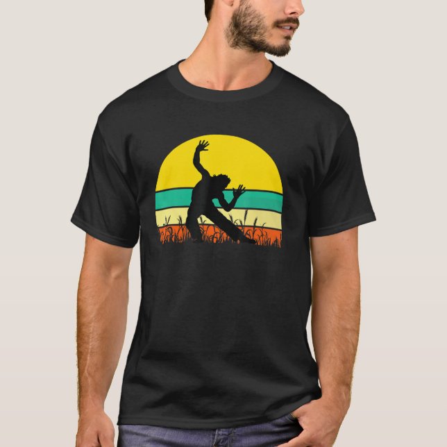 Camiseta Vintage Sunset Capoeira Silhouette Retro (Anverso)