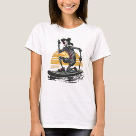 Camiseta Vintage Sunset Clown Paddleboarding