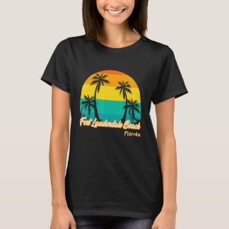 Camiseta Vintage Sunset Fort Lauderdale Beach FL Summer Vac
