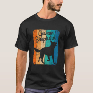 Camiseta Vintage Sunset German Shepherd Dog Mascota Dog Due