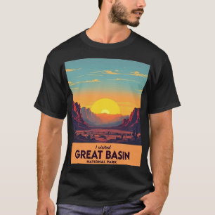 Camiseta Vintage Sunset Great Basil Parque Nacional - Nevad