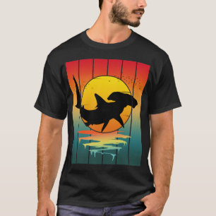 Camiseta Vintage Sunset Hammerhead Shark