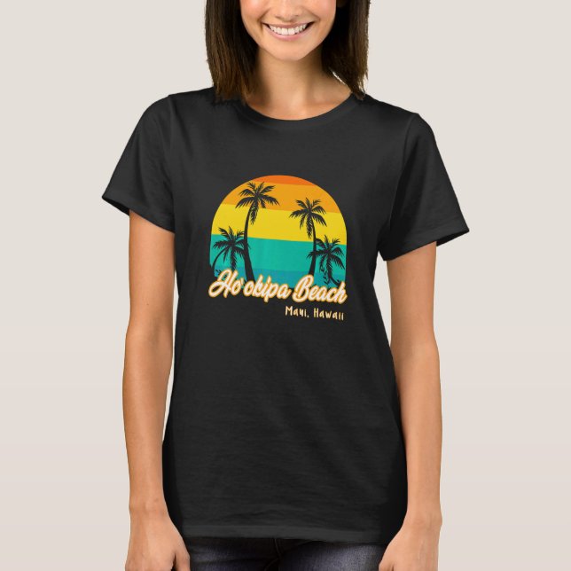 Camiseta Vintage Sunset Ho'okipa Beach Hawaii Summer Vacati (Anverso)