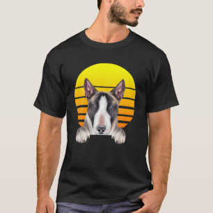 Camiseta Vintage Sunset Miniatura Bull Terrier Perro Lover
