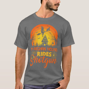 Camiseta Vintage Sunset My Afghan Hound Dog Ride Shot Hallo