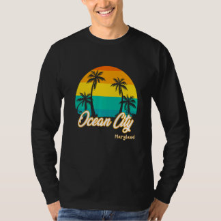 Camiseta Vintage Sunset Ocean City Beach Maryland Summer Va