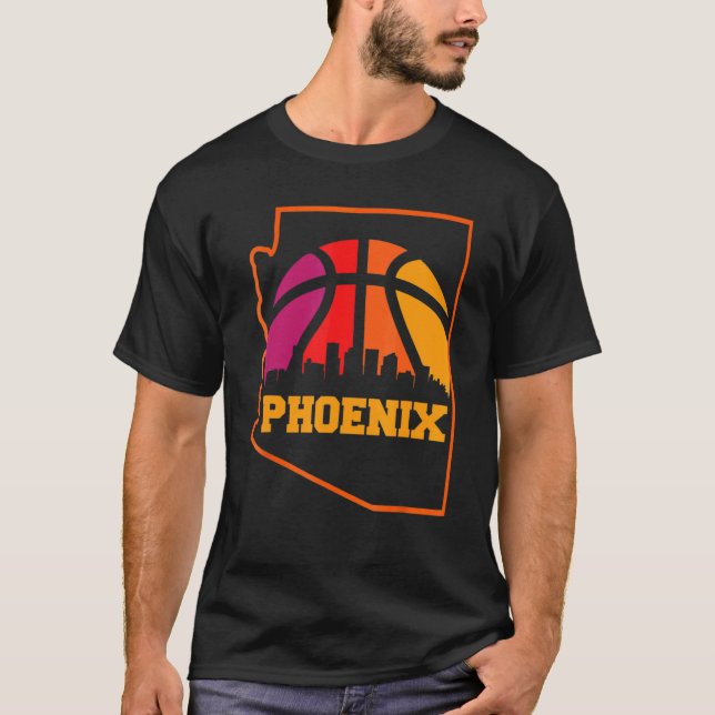 Camiseta Vintage Sunset Phoenix Arizona Retro Classic Arizo (Anverso)