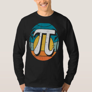 Camiseta Vintage Sunset Pi Day Guay Math Símbolos Math St