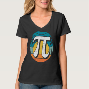 Camiseta Vintage Sunset Pi Day Guay Math Símbolos Math St