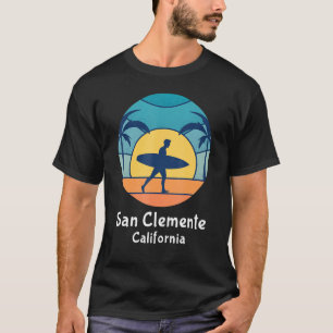 Camiseta Vintage Sunset San Clemente Beach California Surfi