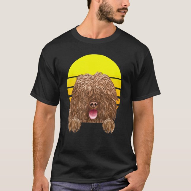 Camiseta Vintage Sunset Spanish Water Dog (Anverso)