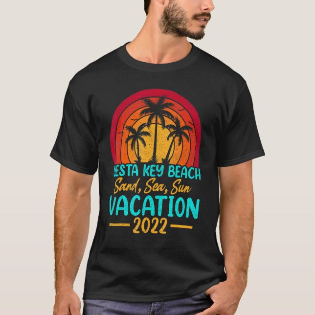 Camiseta Vintage Sunset Summer Vacation 2022 (Anverso)