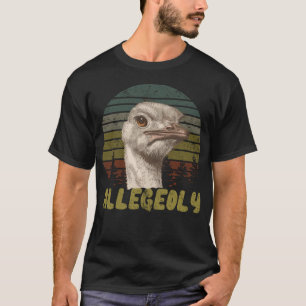 Camiseta Vintage Supuestamente Avestruz Retro