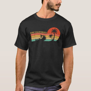 Camiseta Vintage Surf California Beach Retro Sunset Surf 70