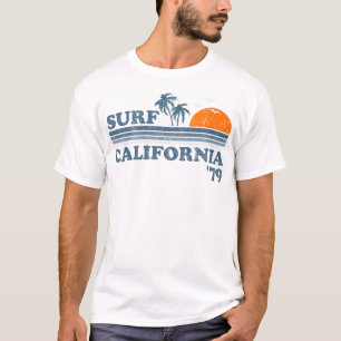 Camiseta Vintage Surf California Beach Retro Sunset Surf 70