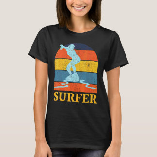 Camiseta Vintage Surf Para Hombres Surf Y Surfboard 2