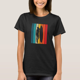 Camiseta Vintage Surfer Chica Beach Retro Surfboard