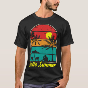 Camiseta Vintage Surfer Retro Surfing Beach vacaciones de v