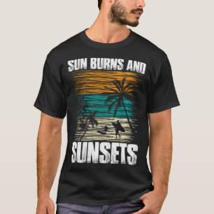 Camiseta Vintage Surfer Retro Surfing Beach vacaciones de v