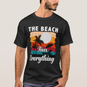 Camiseta Vintage Surfer Retro Surfing Beach vacaciones de v