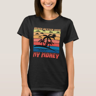 Camiseta Vintage Surfer Retro Surfing Beach vacaciones de v