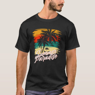 Camiseta Vintage Surfer Retro Surfing Beach vacaciones de v