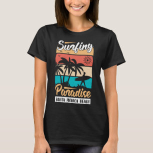 Camiseta Vintage Surfer Retro Surfing Beach vacaciones de v
