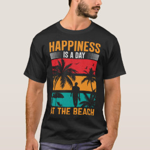 Camiseta Vintage Surfer Retro Surfing Beach vacaciones de v