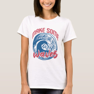 Camiseta Vintage Surfer Surfboards Grunge Aspecto Usado