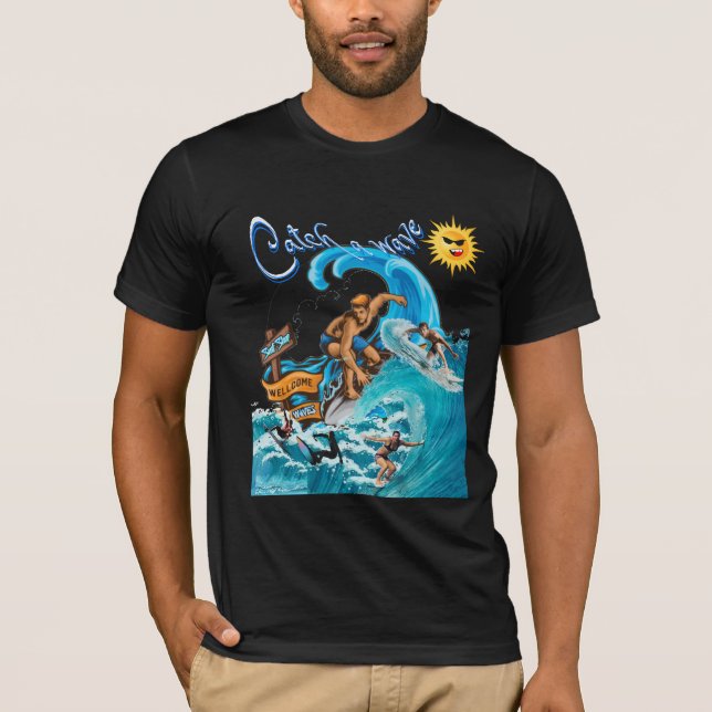 Camiseta Vintage Surfers Say Dude (Anverso)