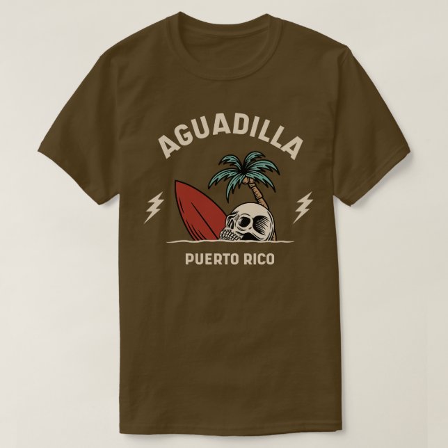 Camiseta Vintage Surfing Aguadilla Puerto Rico (Diseño del anverso)