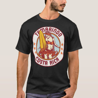 Camiseta Vintage Surfing Badge para Tamarindo Costa Rica