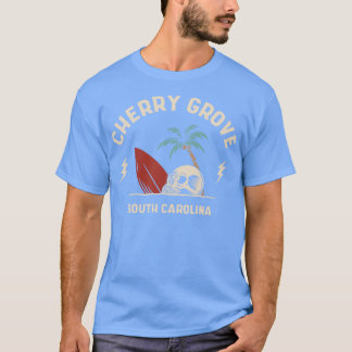 Camiseta Vintage Surfing Cherry Grove South olina Retro Sur