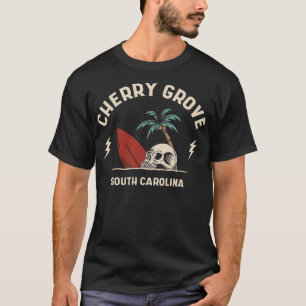Camiseta Vintage Surfing Cherry Grove South olina Retro Sur