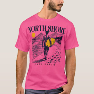 Camiseta Vintage Surfing North Shore Oahu Hawaii Retro Surf