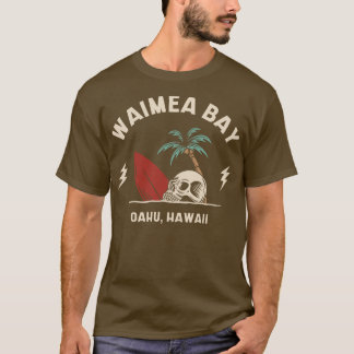 Camiseta Vintage Surfing Waimea Bay Oahu Hawaii Retro Surf