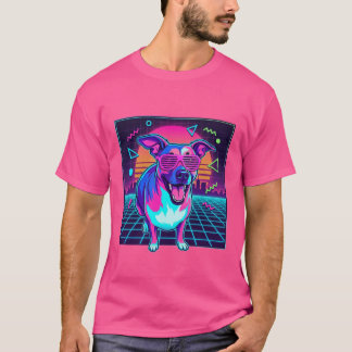 Camiseta vintage synthwave años 80