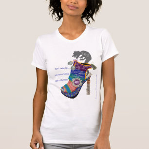 Camiseta Vintage T, zapato del contable