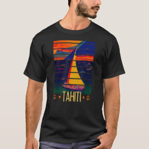 Camiseta Vintage Tahití Polinesia Francesa Navegación al at