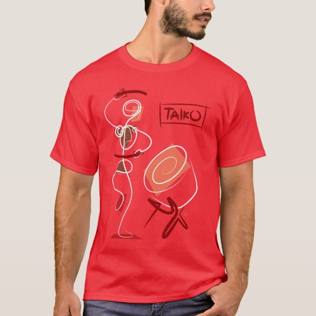 Camiseta Vintage Taiko abstracto (Anverso)