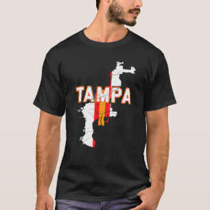 Camiseta Vintage TAMPA Florida Tampa Mapa Mujeres Hombres C