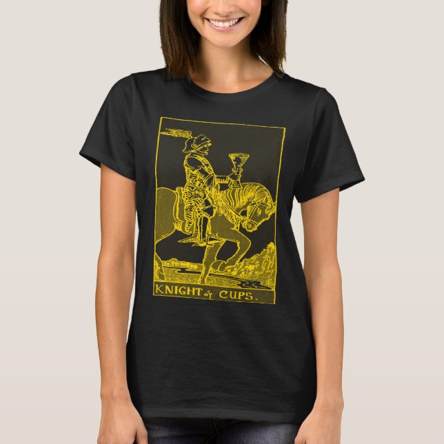CAMISETA VINTAGE TAROT CARD CUPS KNIGHT (Anverso)