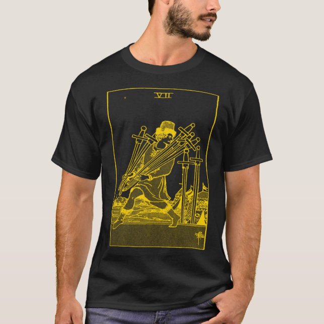 CAMISETA VINTAGE TAROT CARD DULCE SIETE (Anverso)