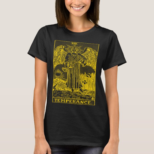 CAMISETA VINTAGE TAROT CARD TEMPERANCE (Anverso)